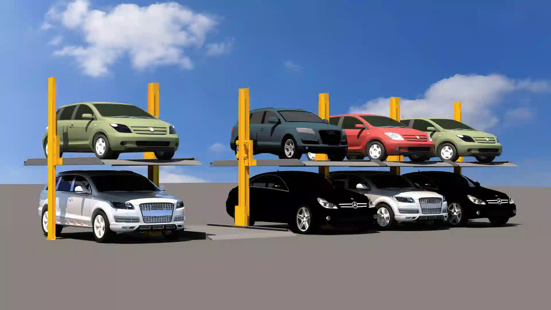 TWO POST Hydraulic parking system